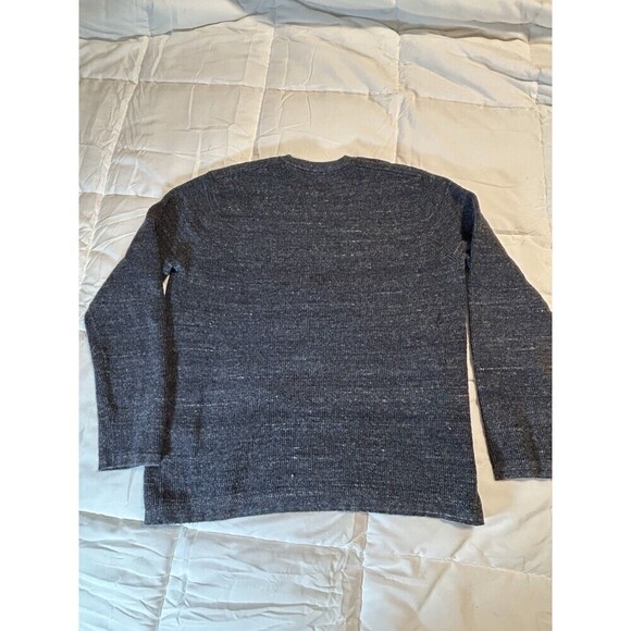 Michael Kors Men’s Large Tight Weave Long Sleeve Pullover Sweater Gray - Picture 5 of 8